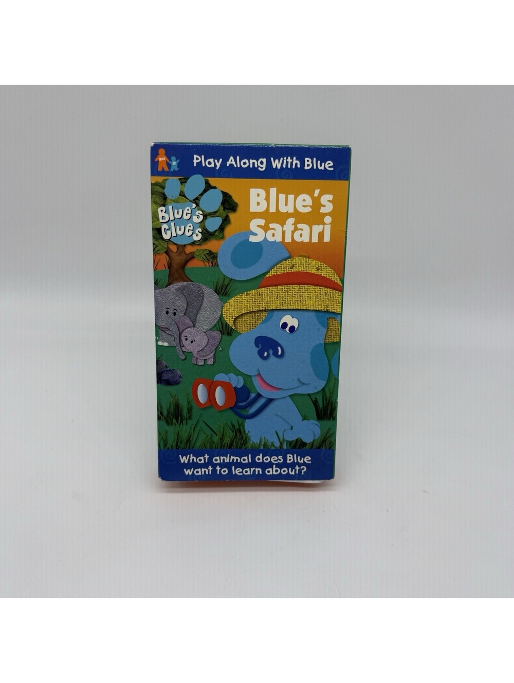 Blues Clues - Blues Safari VHS Tape 2000 Nick Jr Nickelodeon Play Along Blue